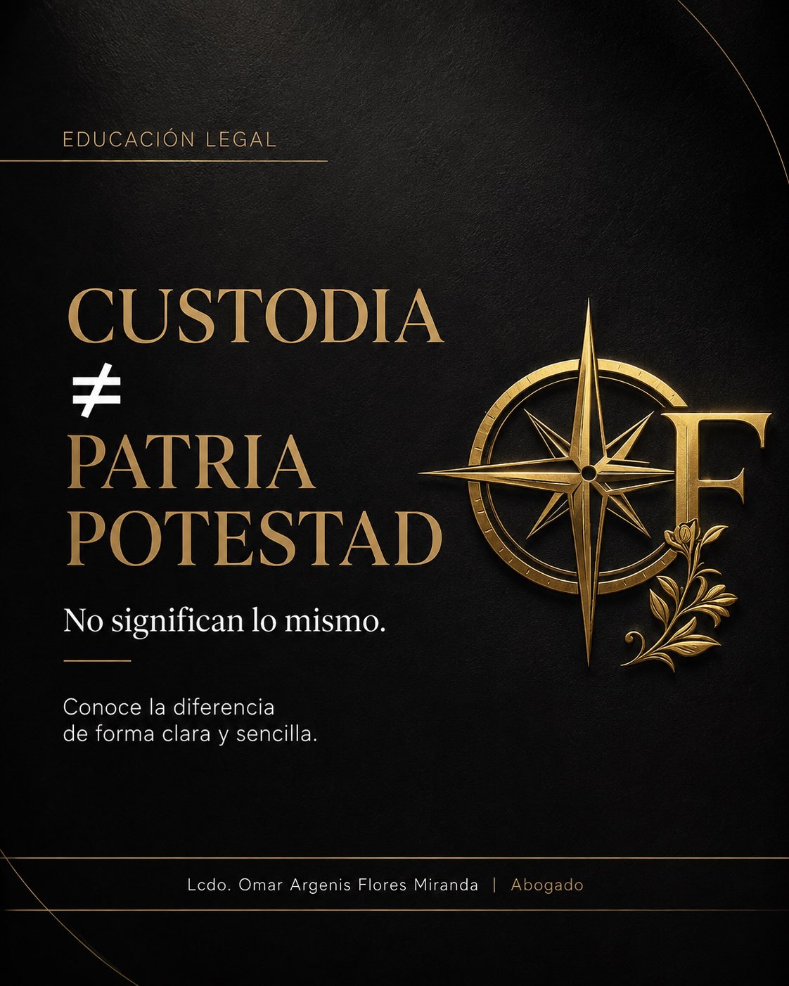 Portada: Custodia ≠ Patria Potestad