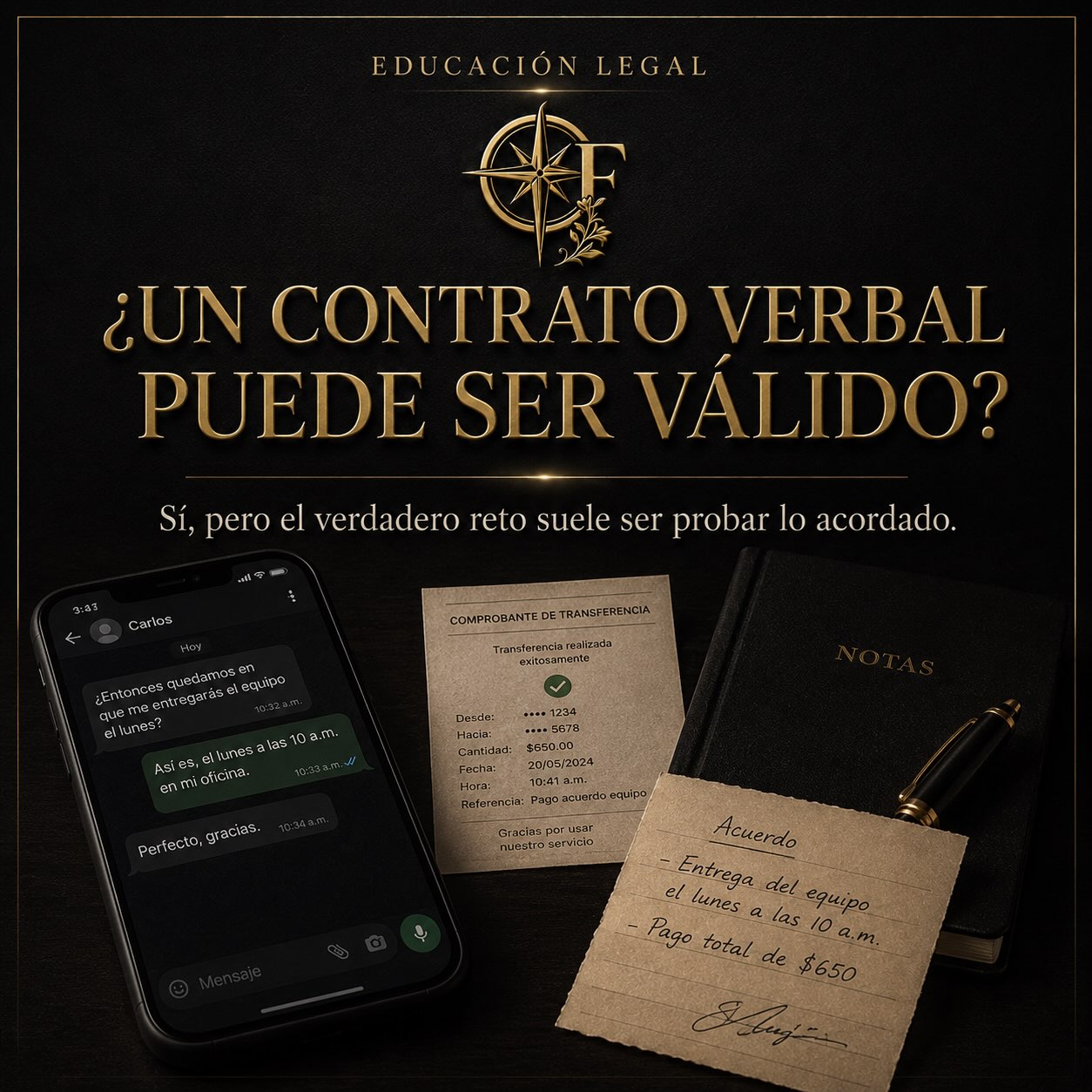 Portada: ¿Un contrato verbal puede ser válido?